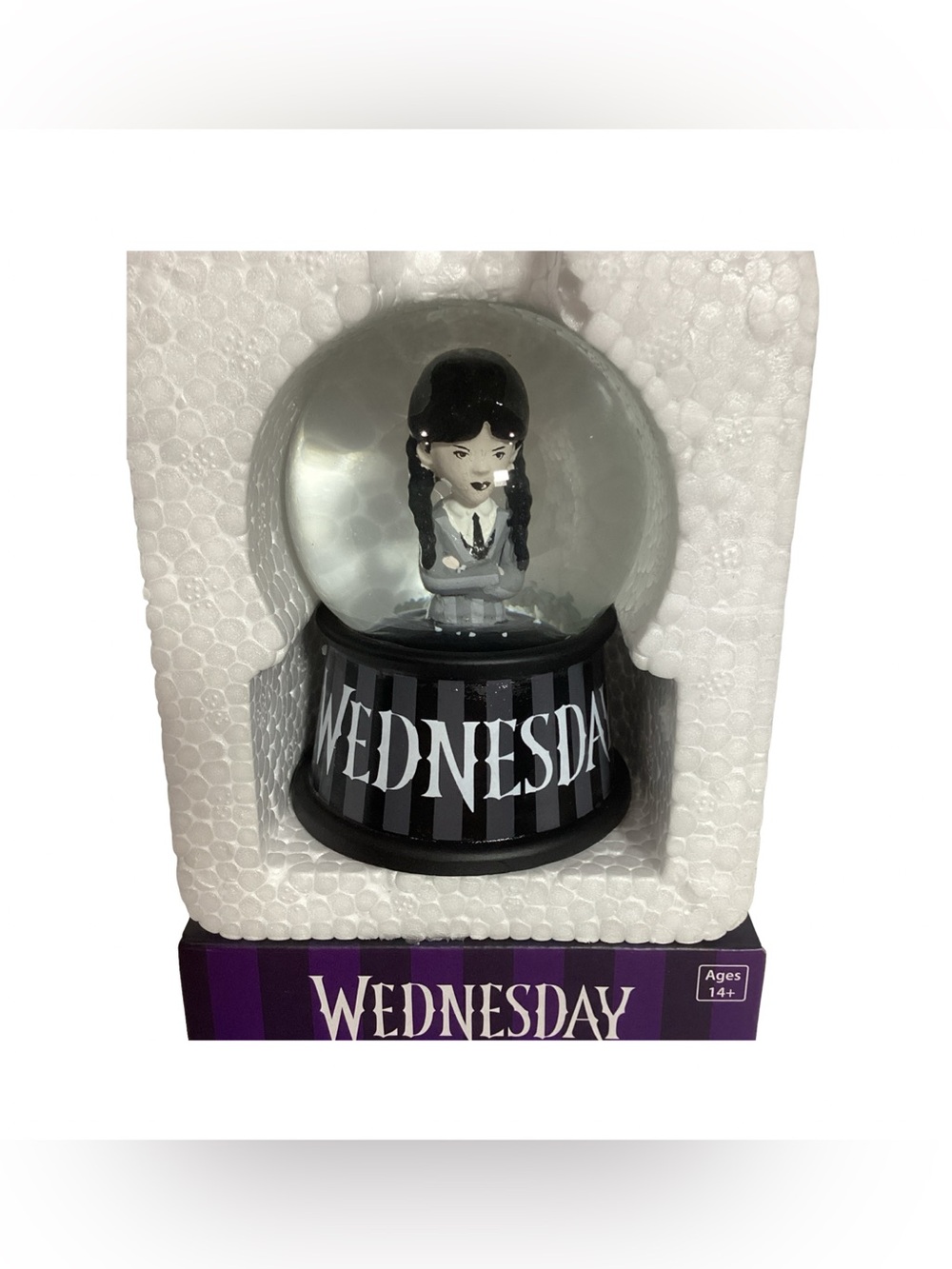 Wednesday Addams Family Mini Snow Globe Collectible NEW